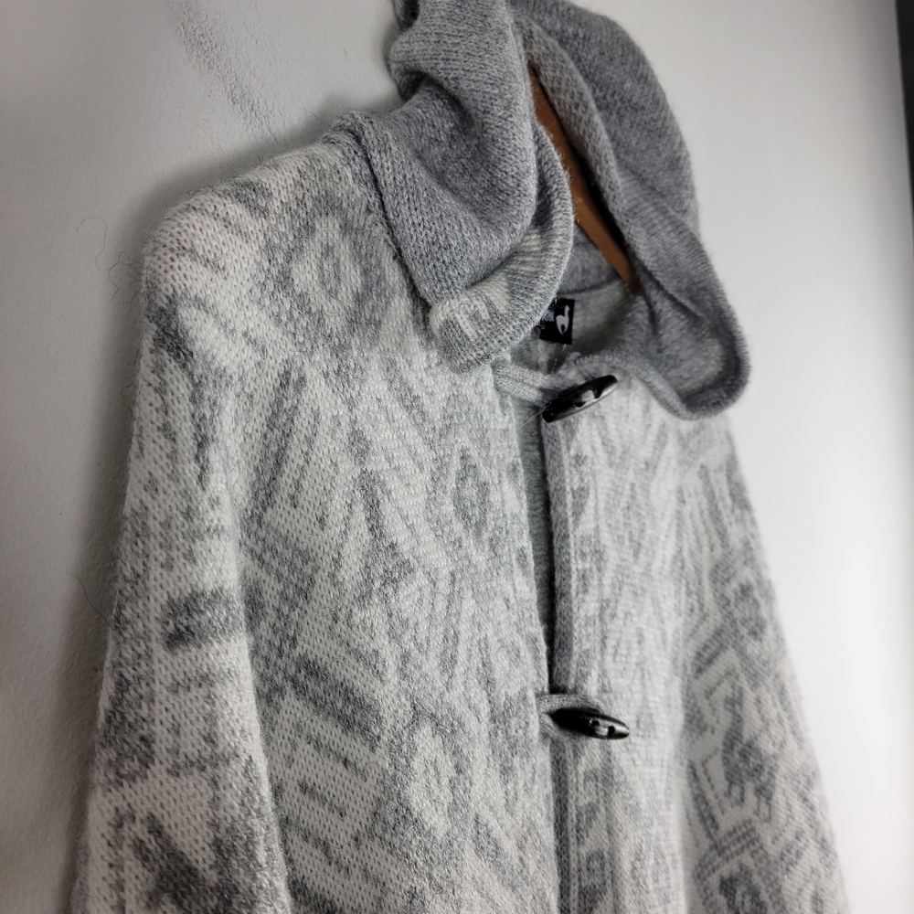 Alpaca Connection Alpaca Wool Toggle Button Up Ho… - image 3